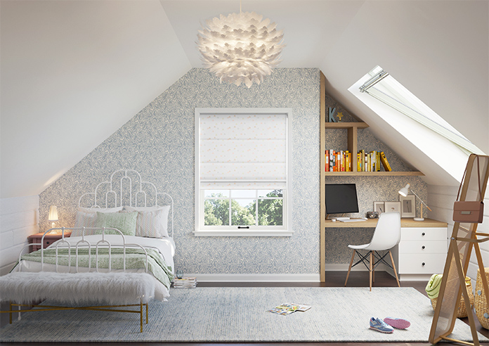 Faceted, Marshmallow - Twist&Fit Roman Blind - Image 8